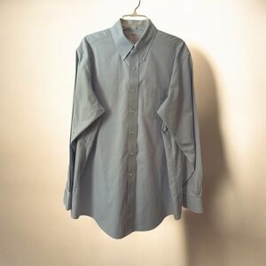 Brooks Brothers 346 Long Sleeved Button Down Blue Shirt 16.5-4/5